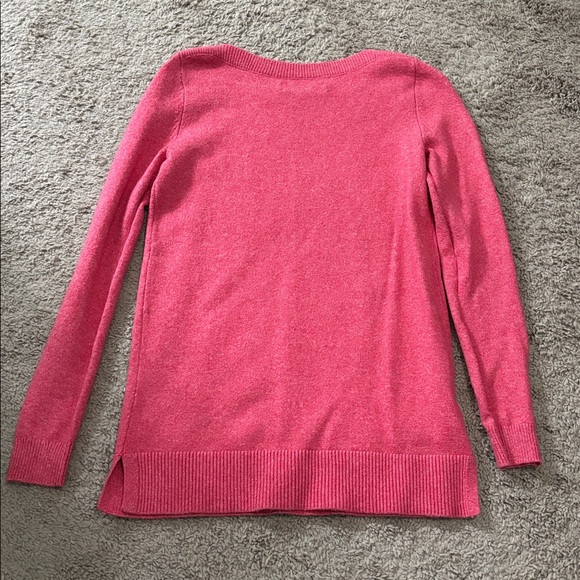 LOFT Vibrant Pink Crew Neck Sweater - Picture 4 of 4